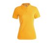Polo personnalisé pour les femmes 180 g/m2 couleur jaune foncé