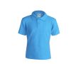 Polo imprimé avec le logo pour enfants couleur bleu ciel