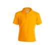 Polo imprimé avec le logo pour enfants couleur jaune foncé