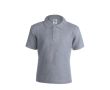 Polo imprimé avec le logo pour enfants couleur gris