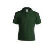 Polo imprimé avec le logo pour enfants couleur vert foncé