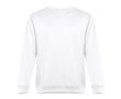 Sweat-shirt en coton et polyester 300 g/m2 couleur blanc