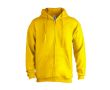 Veste à capuche personnalisée 280g/m2 couleur jaune