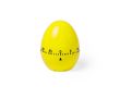 Minuteur publicitaire en forme d'œuf couleur jaune
