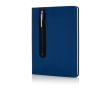 Carnet et stylo avec pointeur tactile couleur bleu roi