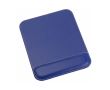 Tapis de souris en cuir avec repose-poignet couleur bleu