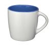 Tasse avec extérieur blanc et intérieur coloré couleur bleu