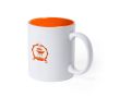 Tasse originale gravée au laser couleur orange