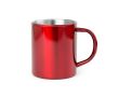 Mug en acier inoxydable coloré couleur rouge