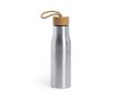 Gourde inox personnalisable avec logo couleur argenté