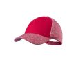 Casquette disponible dans des coloris chinés couleur rouge