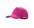 Casquette colorée avec ligne noire sur visière couleur fuchsia