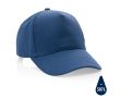 Casquette fabriquée en coton recyclé couleur bleu marine