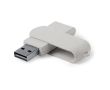 Clé USB pivotante en canne de blé couleur beige