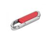 Clés USB personnalisées avec mousqueton couleur rouge