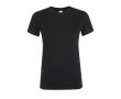 T-shirt femme en coton pour entreprises couleur noir