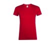 T-shirt femme en coton pour entreprises couleur rouge