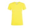 T-shirt femme en coton pour entreprises couleur jaune