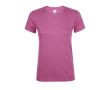T-shirt femme en coton pour entreprises couleur rose