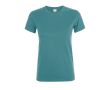 T-shirt femme en coton pour entreprises couleur turquoise
