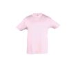 T-shirts basiques pour enfants personnalisés couleur rose clair 