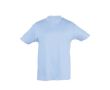 T-shirts basiques pour enfants personnalisés couleur bleu pastel