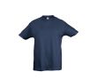 T-shirts basiques pour enfants personnalisés couleur bleu jean