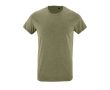T-shirt à col rond pour la publicité couleur kaki