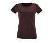 T-shirt femme à imprimer avec logo couleur bordeaux