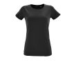 T-shirt femme à imprimer avec logo couleur noir