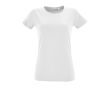 T-shirt femme à imprimer avec logo couleur blanc