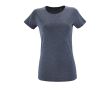T-shirt femme à imprimer avec logo couleur noir mat
