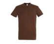 T-shirt basique à imprimer avec le logo couleur marron