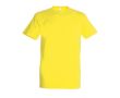 T-shirt basique à imprimer avec le logo couleur jaune