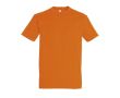 T-shirt basique à imprimer avec le logo couleur orange