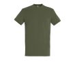 T-shirt basique à imprimer avec le logo couleur vert militaire