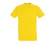 T-shirt basique à imprimer avec le logo couleur jaune foncé