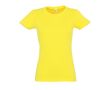 T-shirt femme personnalisé pour entreprise couleur jaune