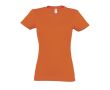 T-shirt femme personnalisé pour entreprise couleur orange