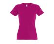 T-shirt femme personnalisé pour entreprise couleur fuchsia