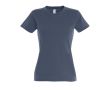 T-shirt femme personnalisé pour entreprise couleur bleu jean