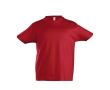 Modèle enfant de tee shirt publicitaire couleur rouge