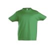 Modèle enfant de tee shirt publicitaire couleur vert