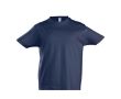 Modèle enfant de tee shirt publicitaire couleur bleu marine