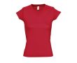 T-shirt femme pour cadeaux d'entreprise couleur rouge