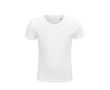 T-shirt taille enfant avec logo de la marque couleur blanc