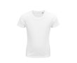 T-shirts écologiques pour cadeaux enfants couleur blanc