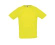 T-shirts de sport personnalisables couleur jaune