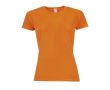 T-shirt de sport personnalisé pour femme couleur orange
