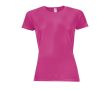 T-shirt de sport personnalisé pour femme couleur fuchsia